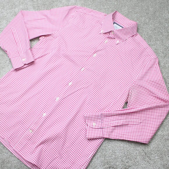 Charles Tyrwhitt Shirt Mens 16 1/2, 34 Pink Extra Slim Fit Non-Iron Cotton L/S - Picture 4 of 14